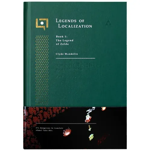 Legends of Localization book cover comparing Japanese and English Zelda text