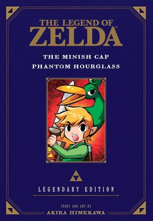 Minish Cap manga cover featuring Link with Ezlo the talking cap