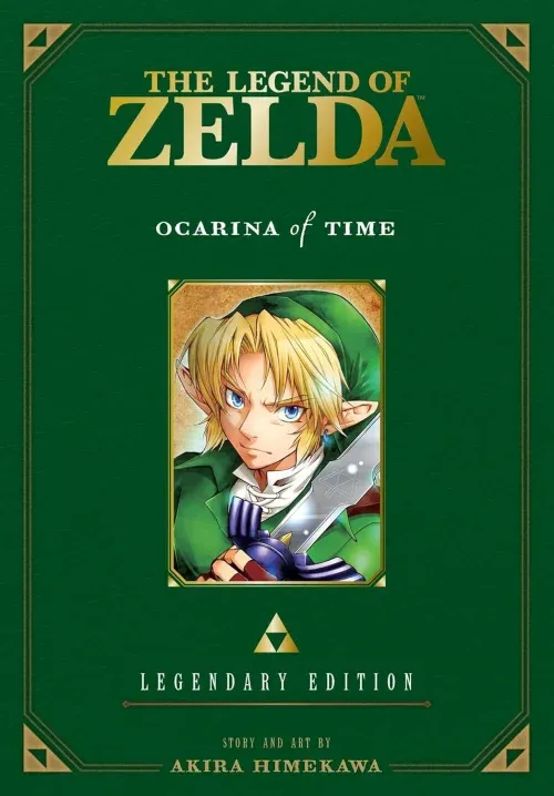 Ocarina of Time manga cover featuring young Link with the Ocarina