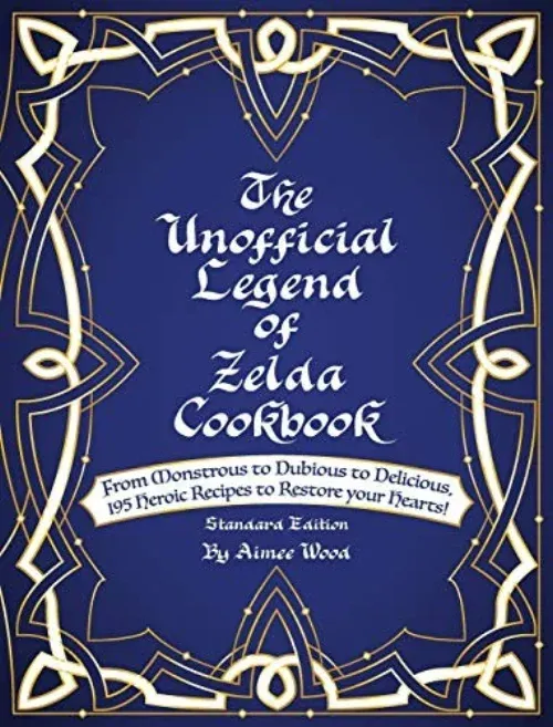 The Unofficial Legend of Zelda Cookbook cover with fantasy food illustrations